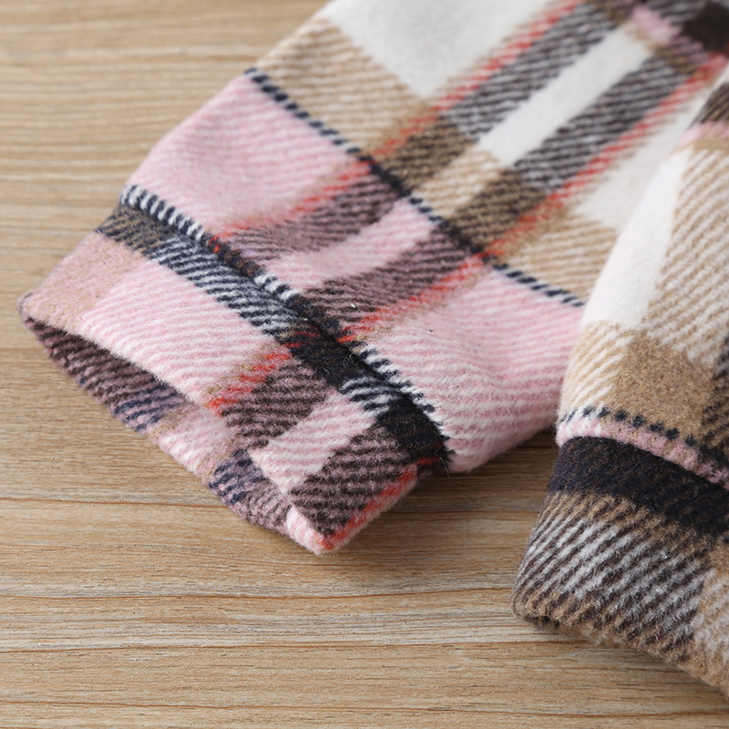 Girls Fashion Small Plaid Coat Fashion — foto 3