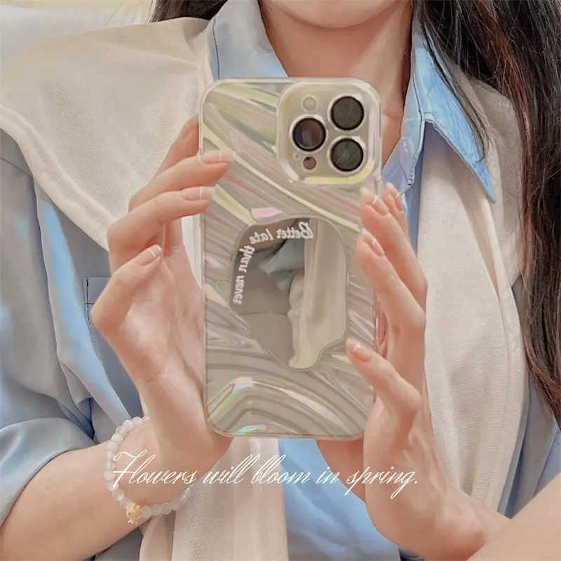 Fantasy Laser Water Ripple Mirror Phone Case
