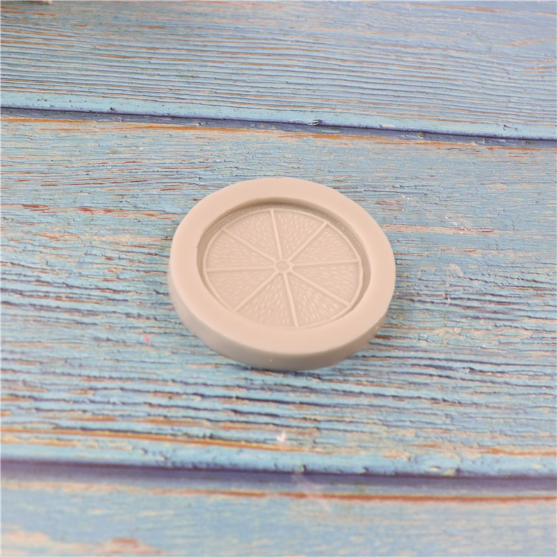 Orange lemon slice fondant cake silicone mold (random)
