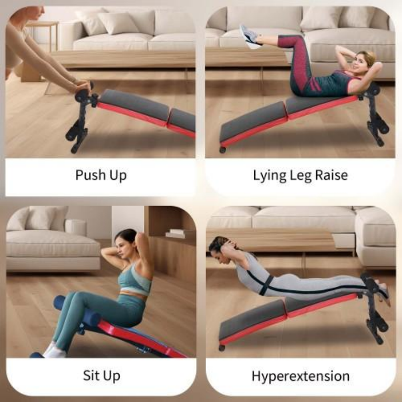 Home Gym Multifunctional Adjustable Strength Training Foldable Sit-up Fitness Bench — foto 4