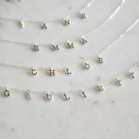 Women's Personalized Name Pendant Necklace
