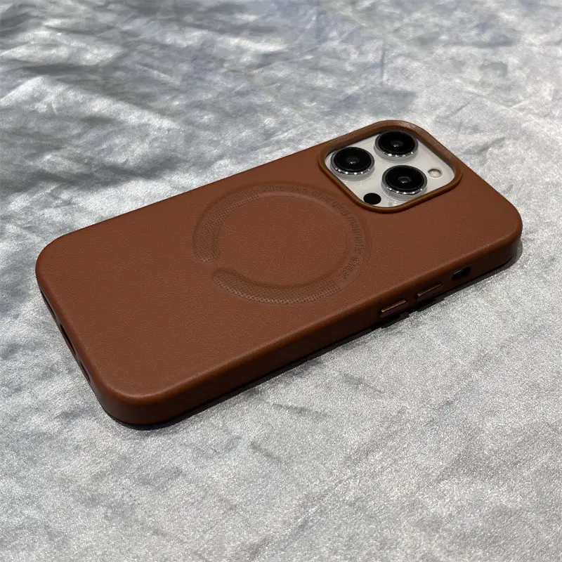 Leather Phone Case With Large Hole Protective Cover