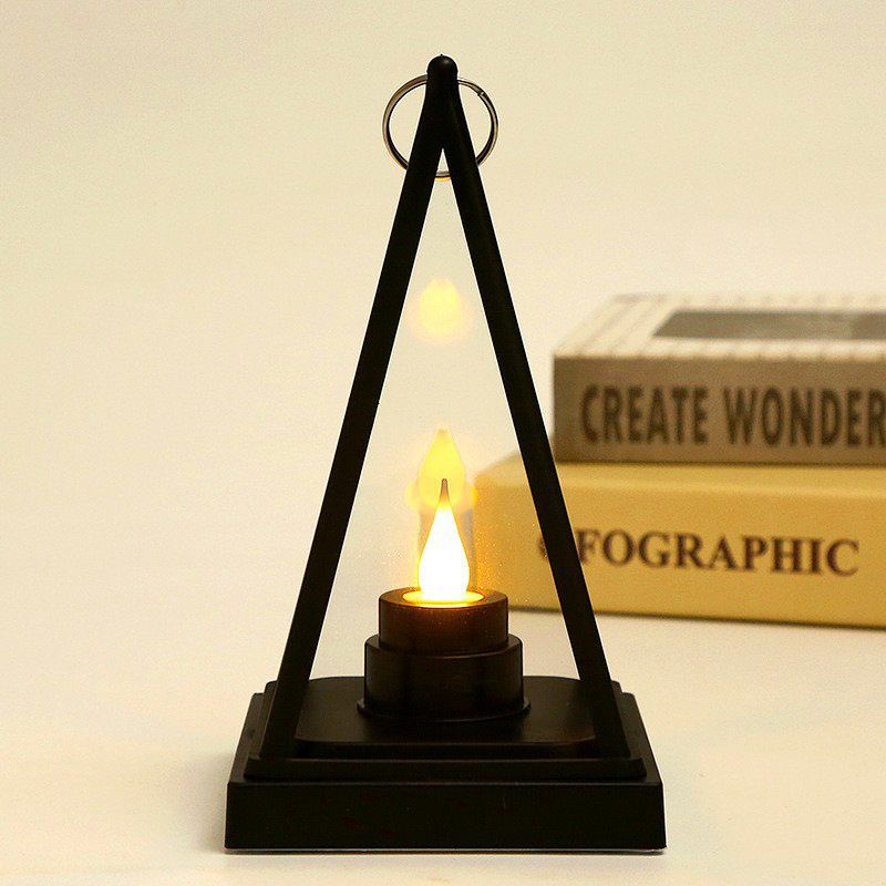 Title 3, Candlestick Minimalist Glass Candlestick Wind L...