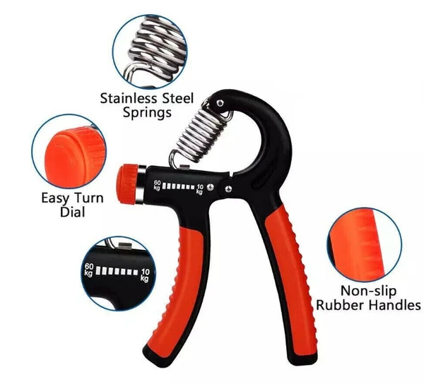Hand Grip Strength Power Trainer Gripper Strengthener Adjustable Gym Exerciser — foto 2