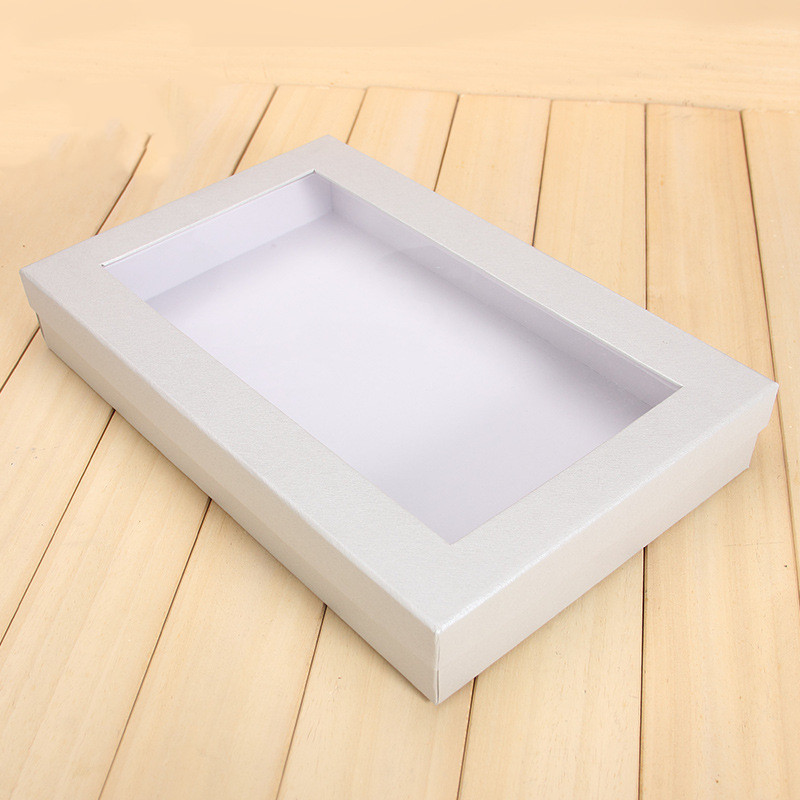 Rectangular Clothes Box Window Visual Shirt Gift Box Large Size Universal Use Tiandigai Paper Box