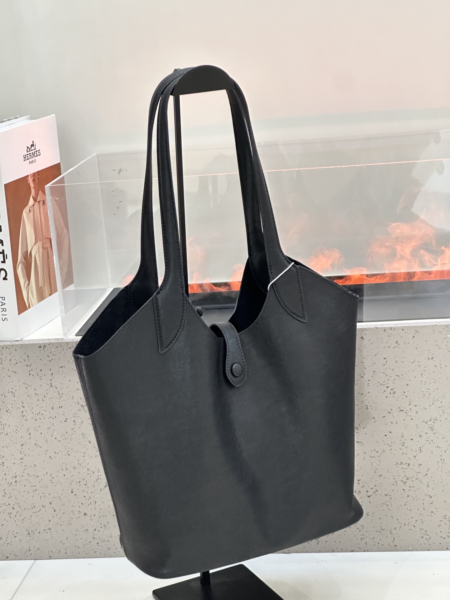 Minimalist High-end Style Basket Bag, New Autumn And Winter Genuine Leather Women's Bag, Roomy Shoulder Bucket Bag For Commuting 4