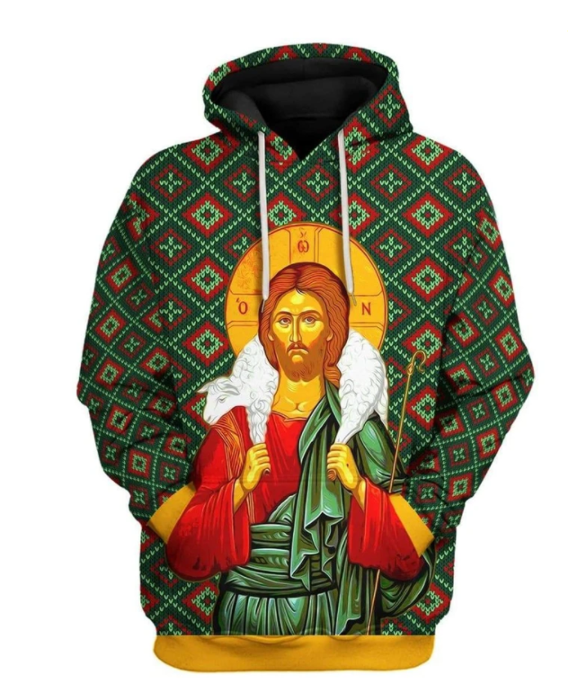 Digital 3D Full-print Sweater Cross-border Hooded Plus Size Cardigan Top