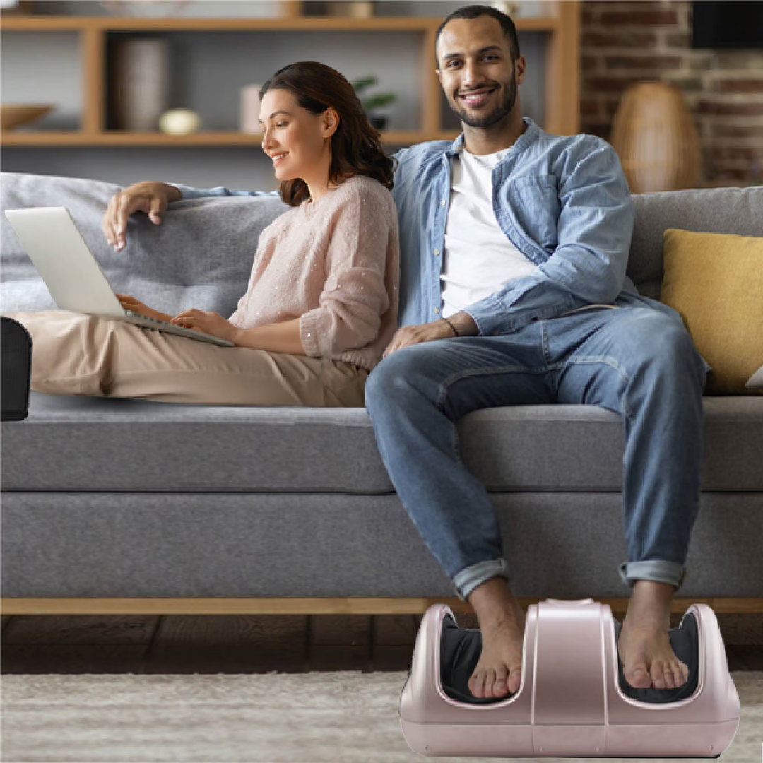 Premium Foot Massager With Remote Control Deep Kneading And Rolling Massage For Feet, Ankles, Calves, And Legs Pain Relief & Circulation Boost, Perfect Gift For Men, Women, Parents - Image 1