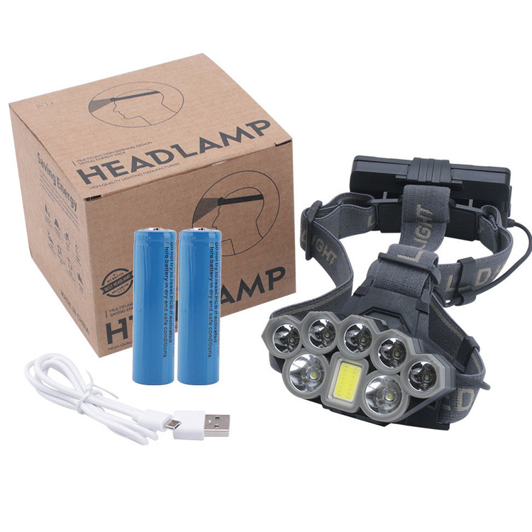 Outdoor Camping Glare Zoom Long-range Fishing Headlight