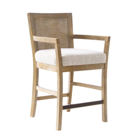 Cane Back Counter Stool