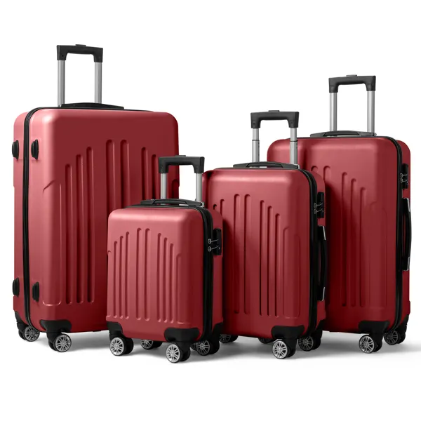 Curved Vertical Stripe 4-in-1 Trolley Case 16in