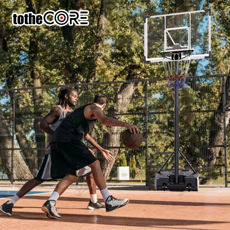 TotheCORE Basketball Stand 5.25-8.53 Ft Adjustable Portable