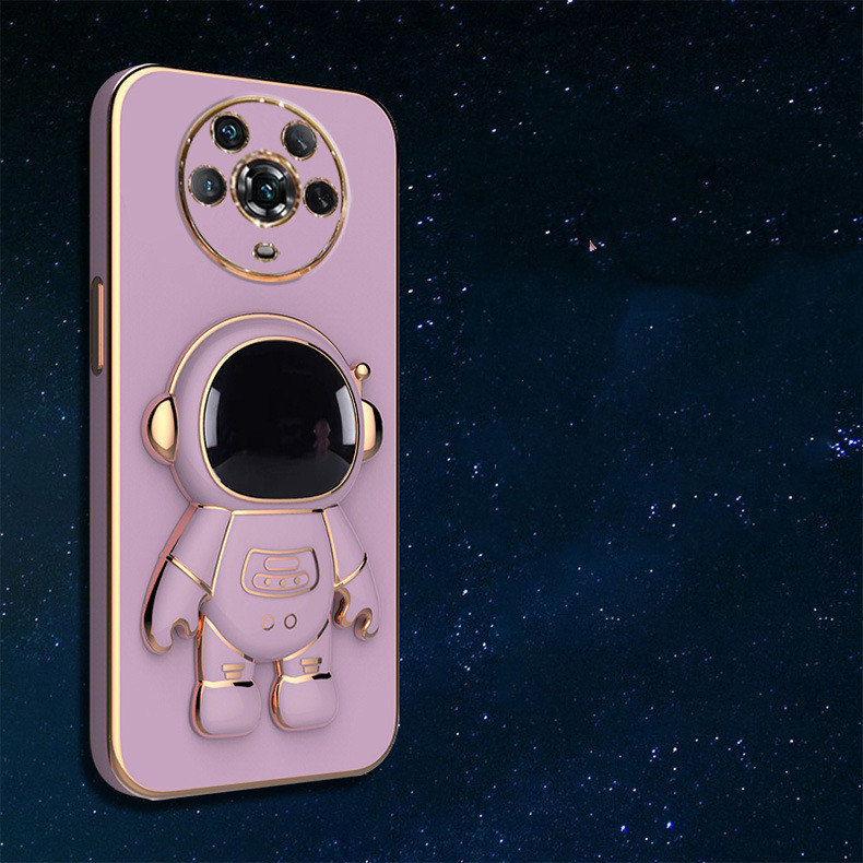 New Electroplating 6D Astronaut Stand All-Inclusive Soft Phone Case