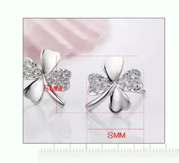 Title 1, Personalisierte Lucky Clover Love versilberte O...