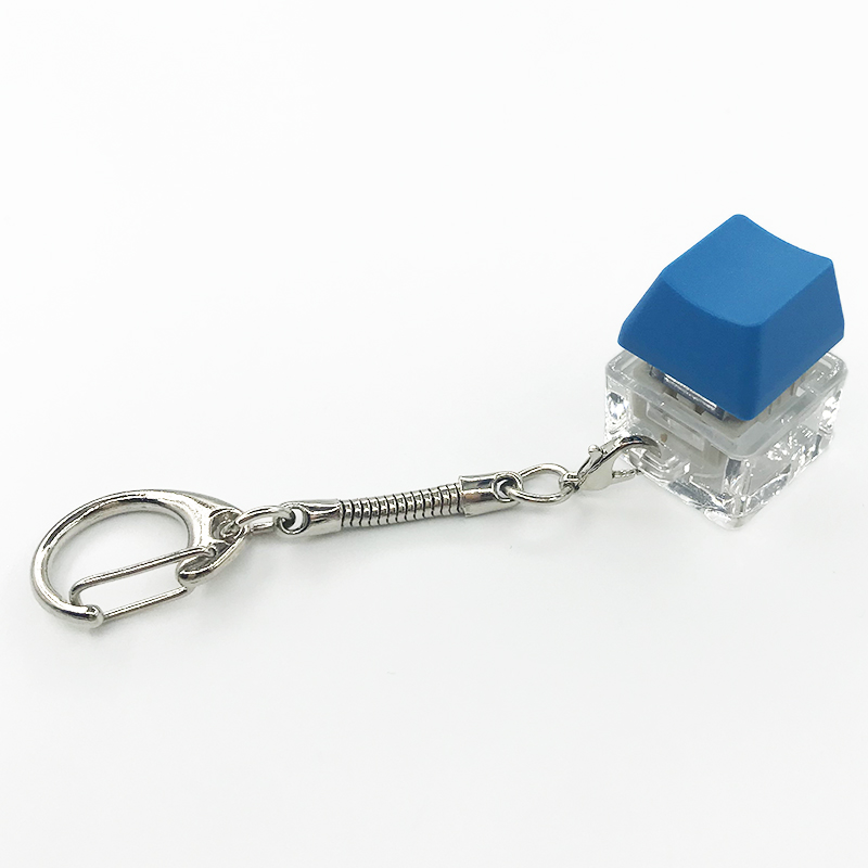 Small Square Sugar Colored Keycaps Mechanical Keyboard Keychain Charm