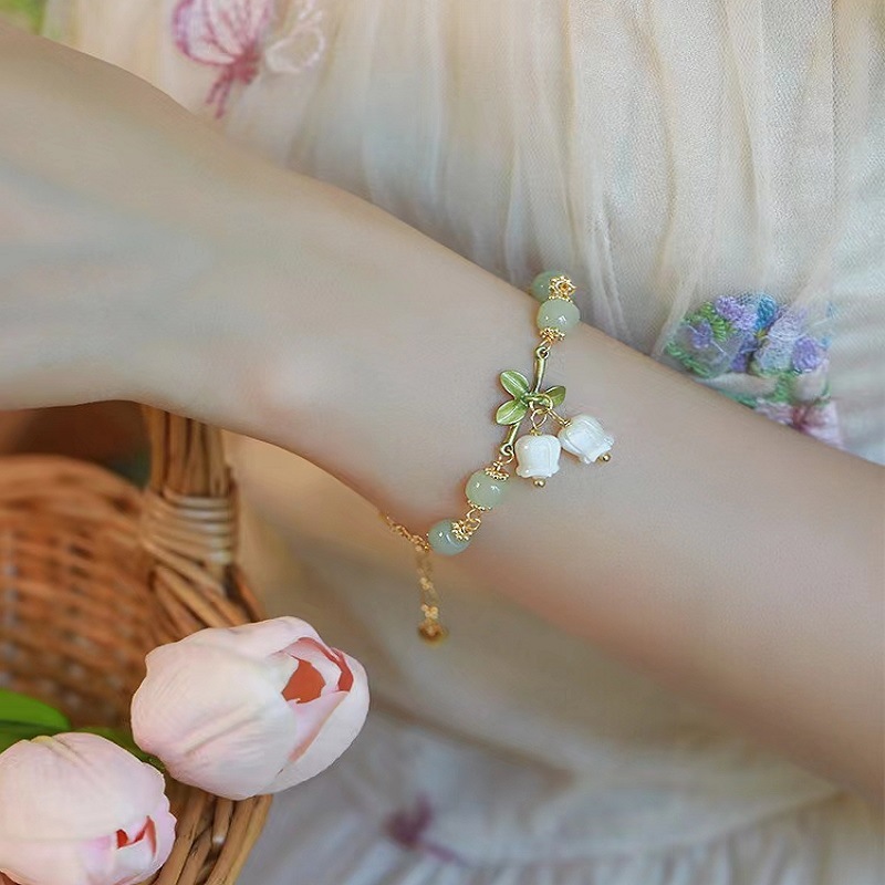 Title 4, Natural Hotan Yuling Orchid Bracelet