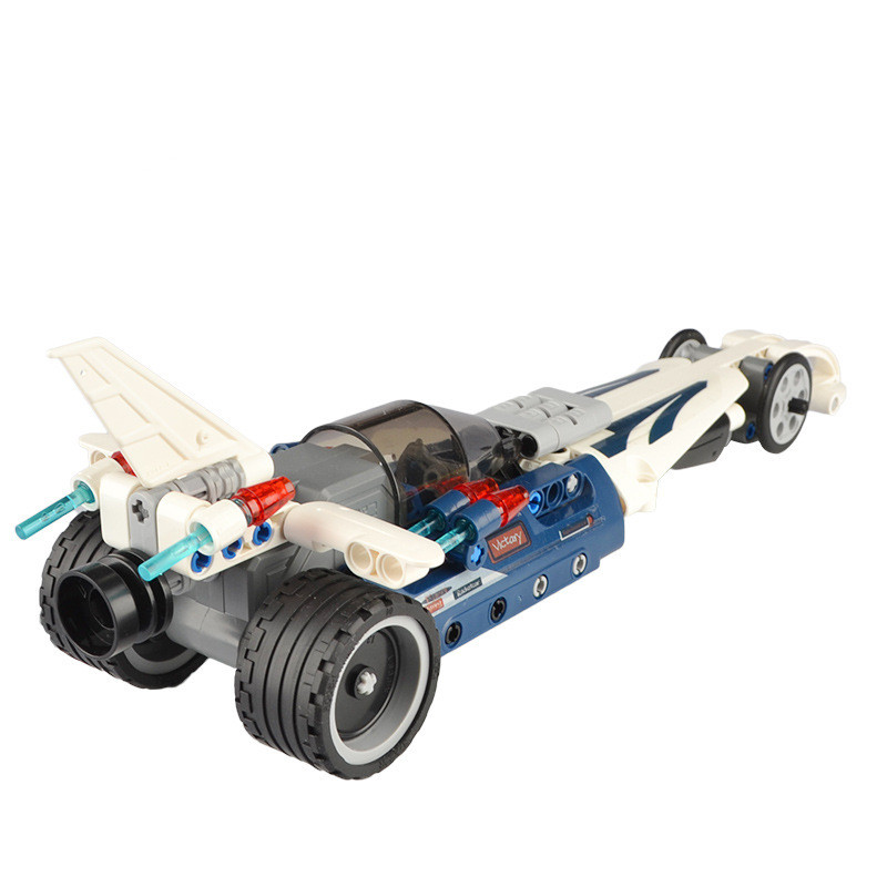 Title 2, Building Block Pull Back Racing Big Wheel Fuori...