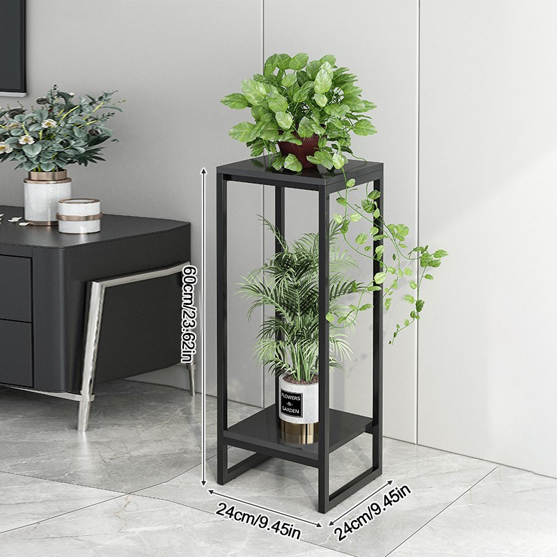 3ft Tall Metal Plant Stand Indoor Outdoor Garden Flower Pots Shelf Display Rack — image 4