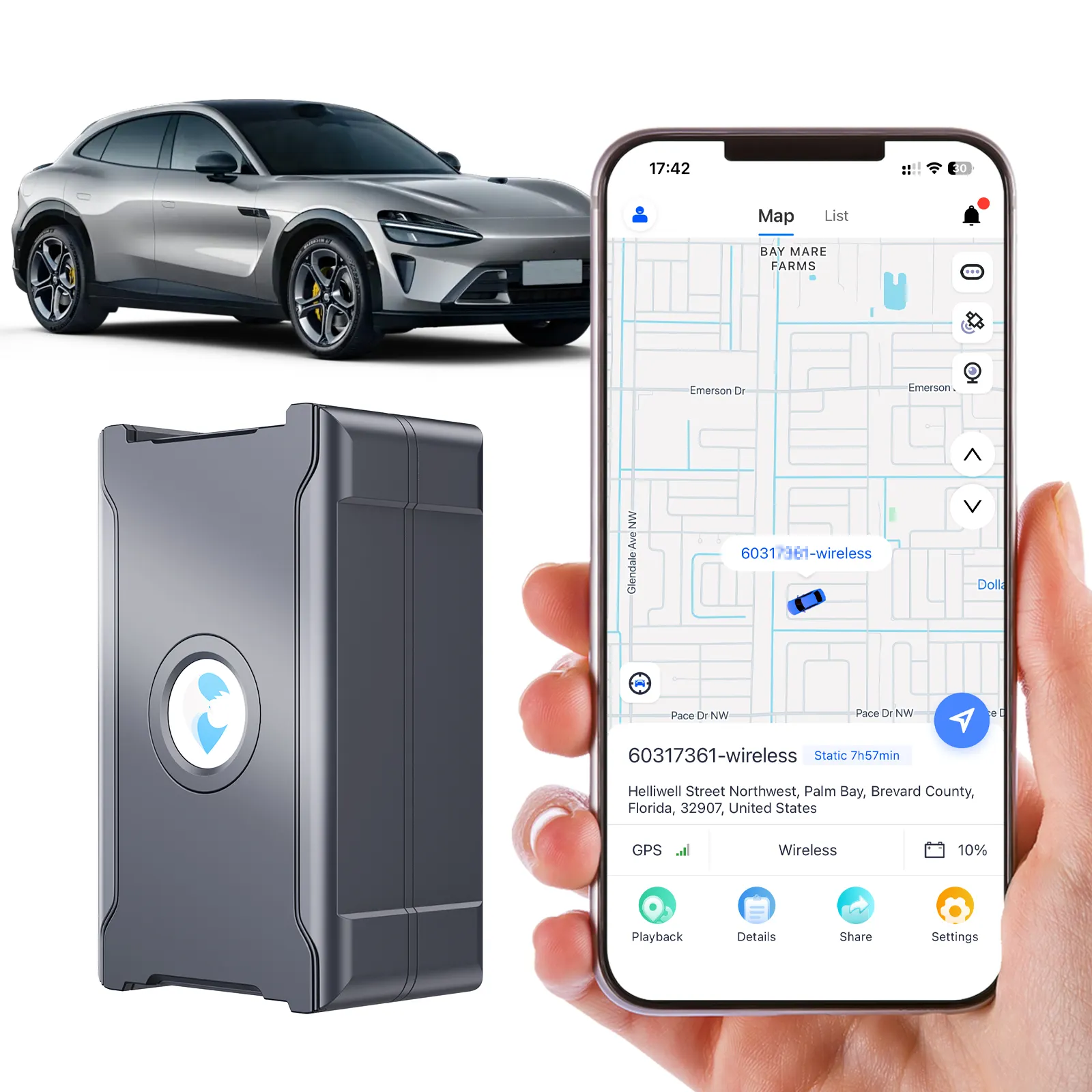Anti-Theft Hidden GPS Tracker