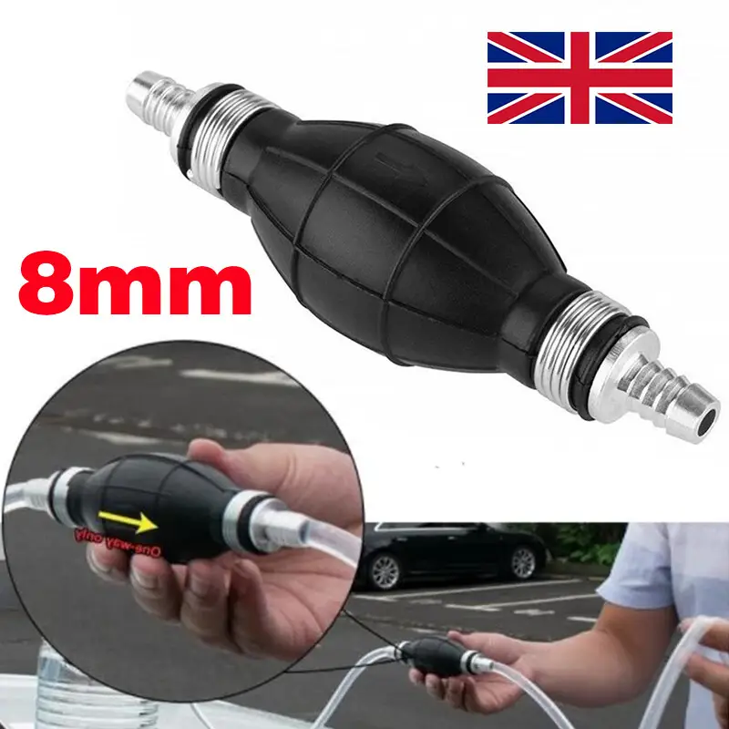 Fuel Primer Bulb Hand Pumps D Iesel Petrol-Priming Non Return Valve Car Boat 8mm