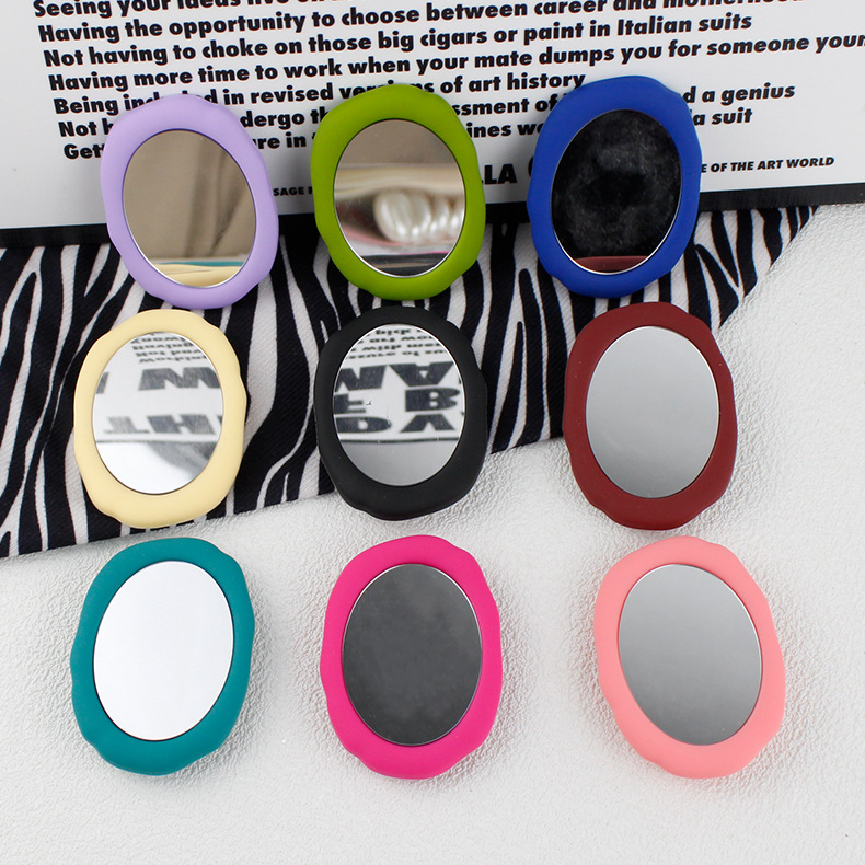 Liquid Silicone Portable Mirror Transparent Air Cushion Ring Buckle Mobile Phone Holder