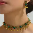 Vintage Flower Sparkling Diamond Drip Earrings Women's Necklace Earrings view 4