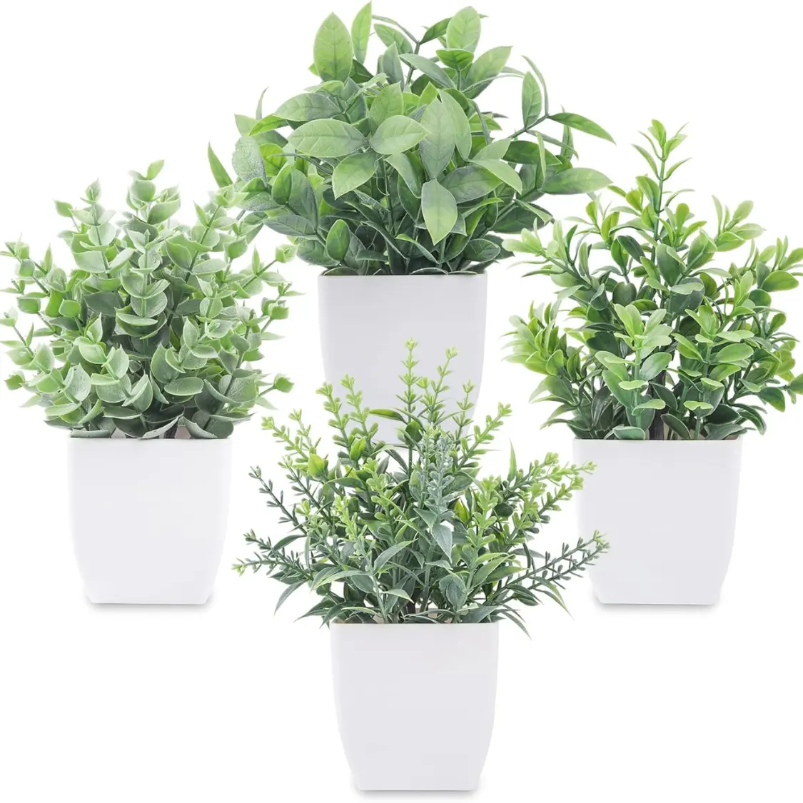 Fake Plants Mini Artificial Greenery Potted