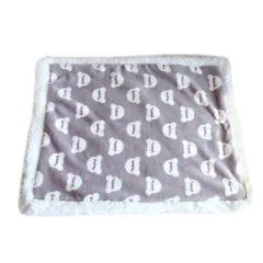 Thick Lamb Fleece Pet Dog Blanket Soft Flannel Cat And Dog Cushion To Keep Warm Cat And Dog Sleeping Blanket Winter Pet Cushion - Gray - View 1