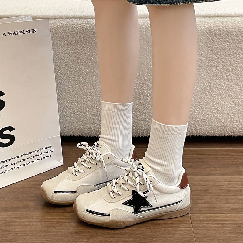 Viral Retro Star Women Trainer Shoes, 2026 New Summer Breathable Canvas White Sneakers Casual Sport Skate Shoes