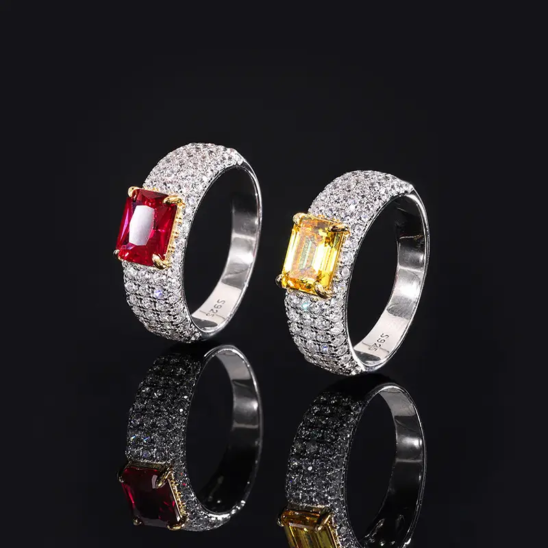 Simple Retro Diamond Inlaid Women's Ring
