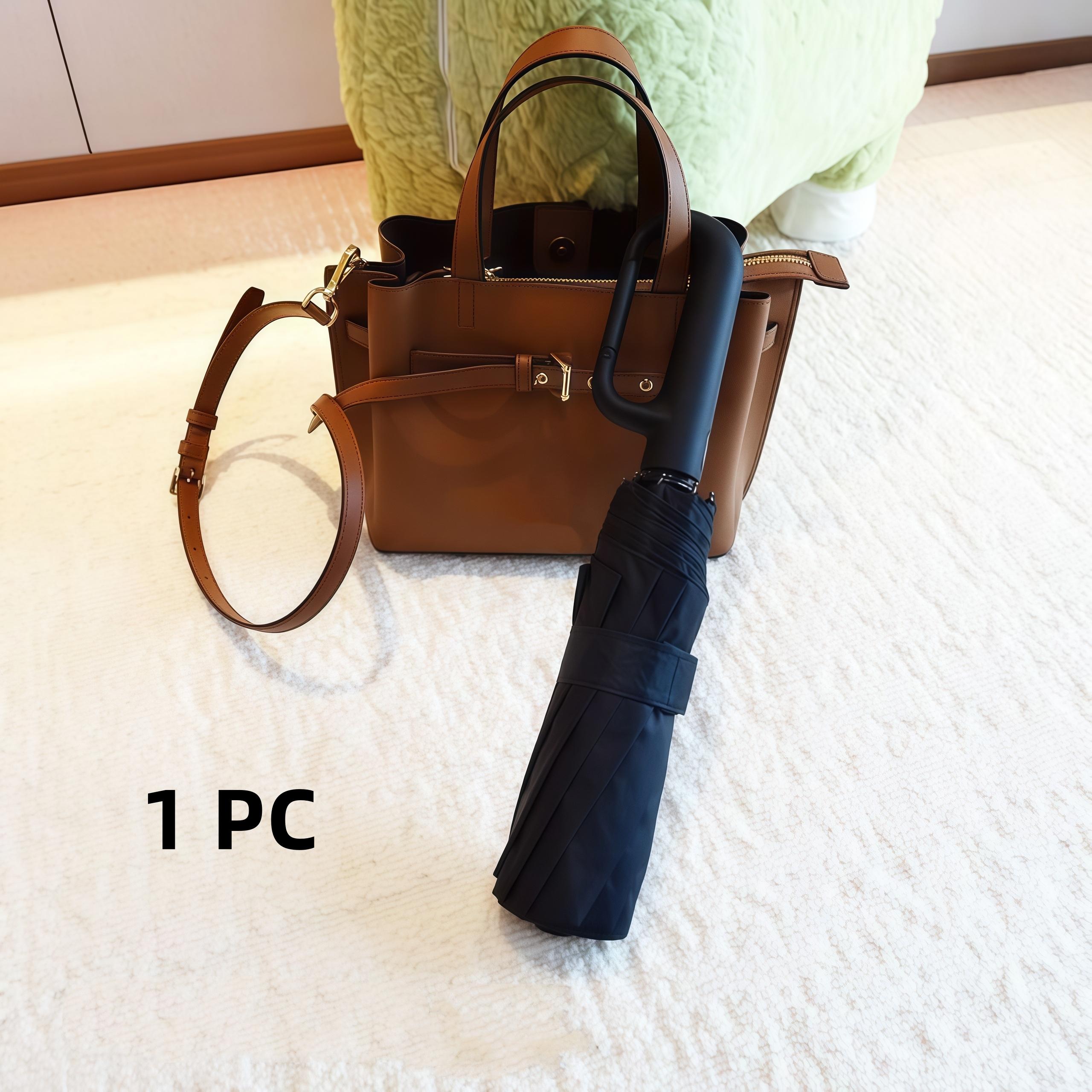 Fully Automatic Foldable Travel Umbrella  Lightweight, Windproof, Portable, Black Sun Rain Use, Auto Open Close