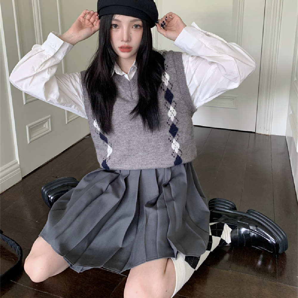 Loose Knitted Bandage Dress Vest