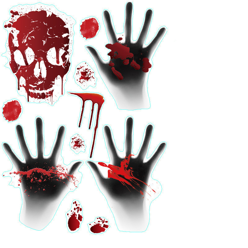Halloween decoration bloodmark wall sticker window sticker