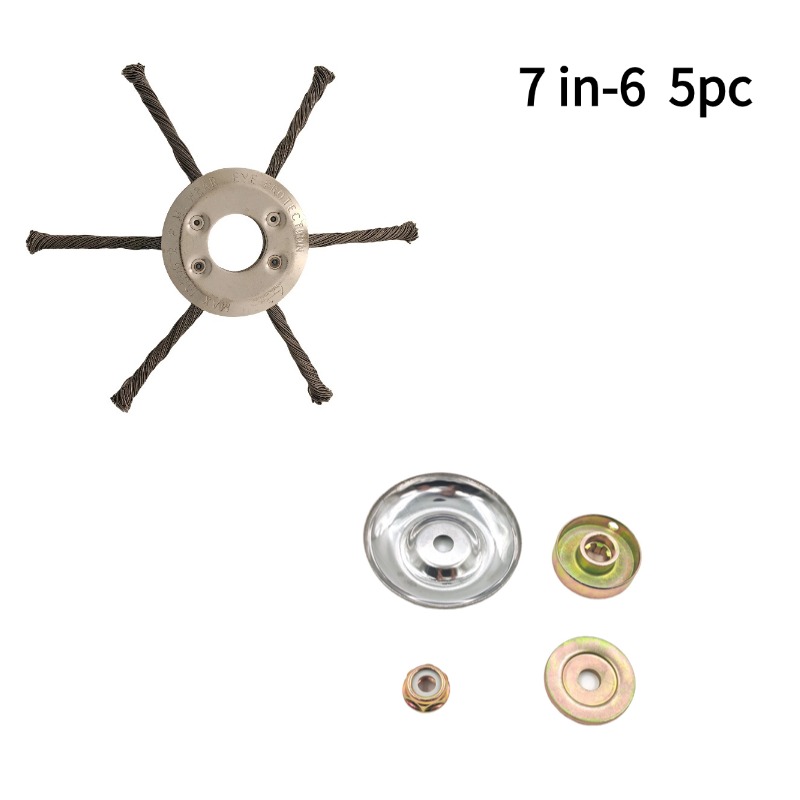 Steel Wire Trimmer Head, Heavy Duty Brush Cutter Blade For Lawn Mowers, Weeding, Moss & Rust Removal, Fits Gas Trimmers — foto 13