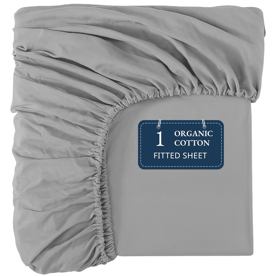 Fitted Sheet Super Soft, Lightweight&Durable Cotton Fitted Sheet, 22 Momme,100 Count,Twill Weave