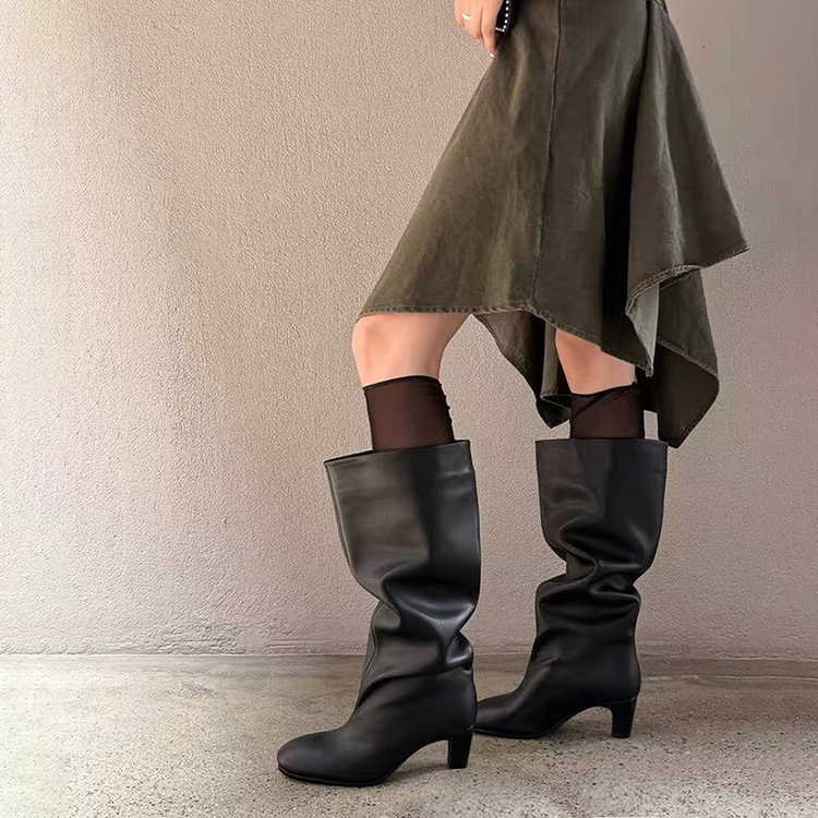 Women's Pointed Calf Leather Tall