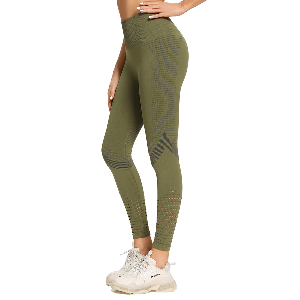 Title 4, Ademende yoga broek met hoge taille en mesh voo...