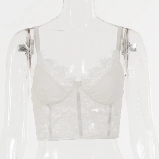 European And American Sling Sexy Wrap Breast Top White - Shop at LoveMi