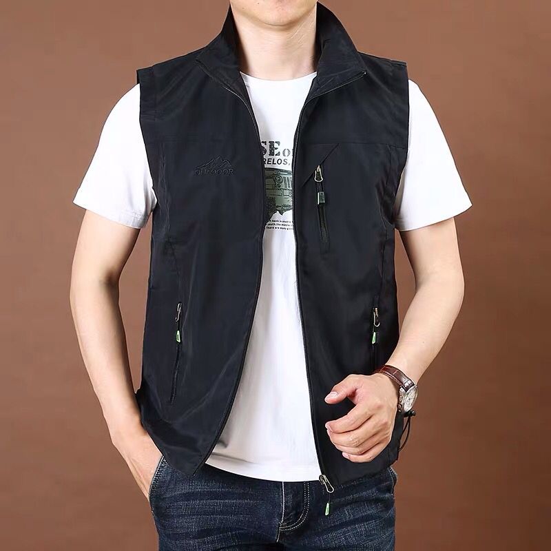 Men's Thin Fashion Casual Multi-pocket Tooling Vest