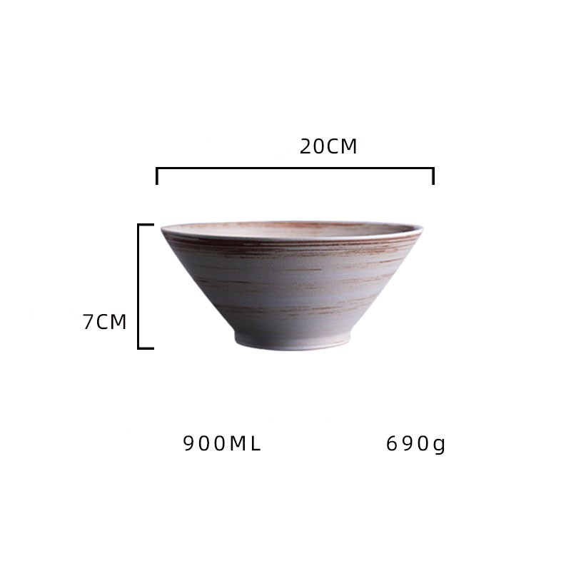 Title 16, Japanese Handmade Coarse Bamboo Hat Noodle Bowl