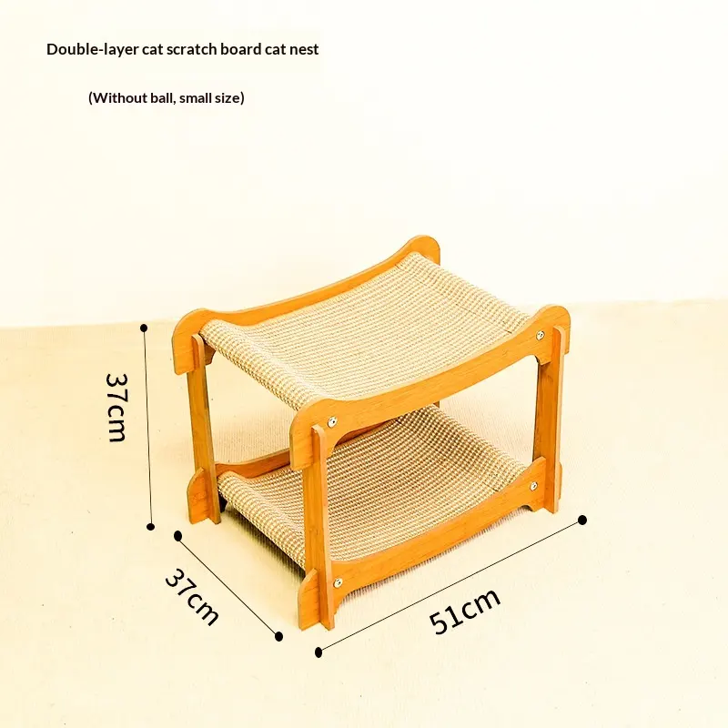Multi-layer Sisal Cat Scratcher Lounge, Wear-Resistant