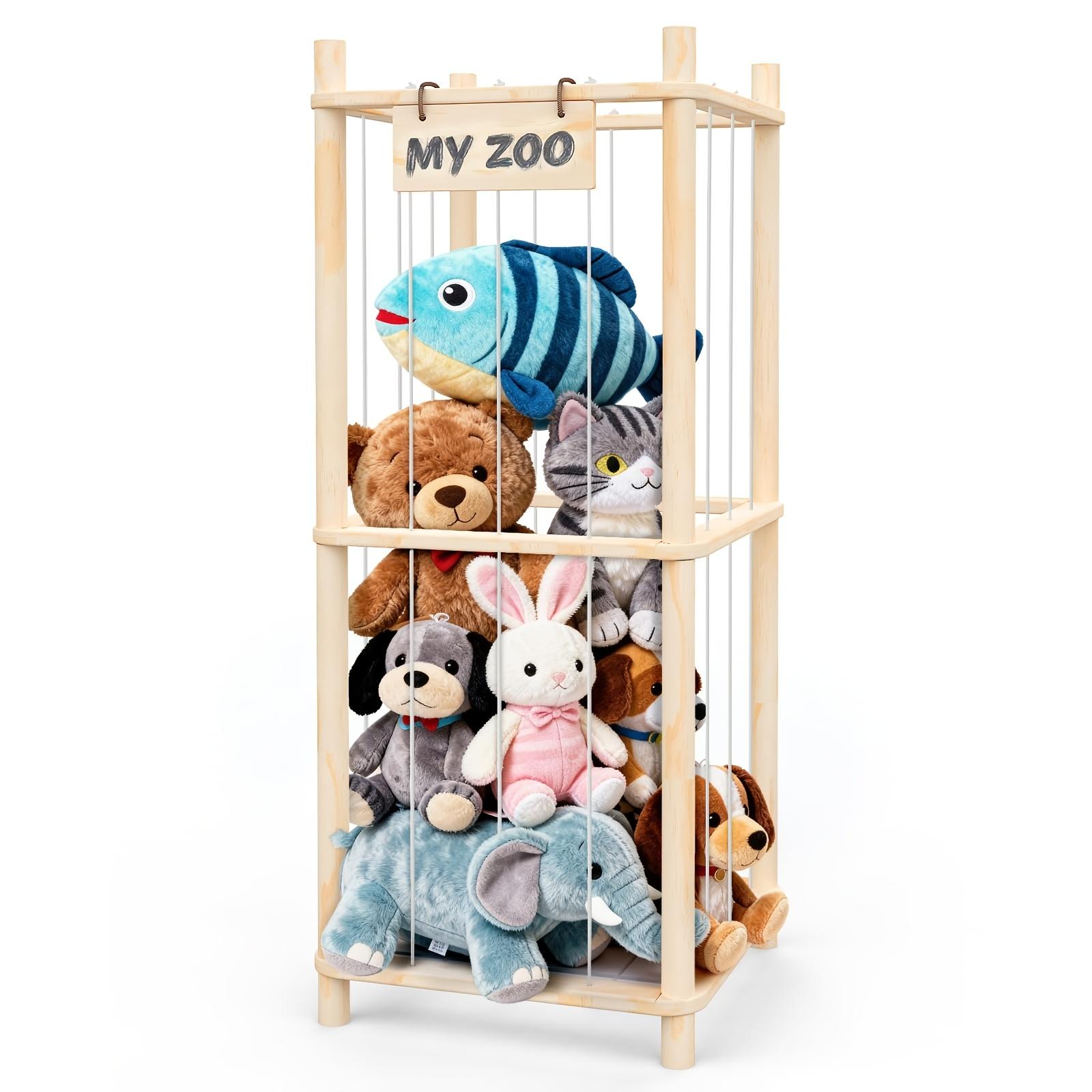 Spacious Wooden Doll Storage Shelf  Easy Assembly, Space-Saving, And Elegant Ideal For Playrooms, Bedrooms, And Living Rooms