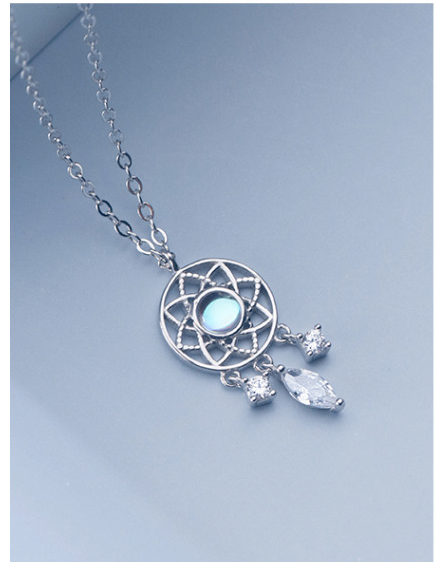 Celestial Dream Catcher Drop Pendant Necklace - Image 2 of 8
