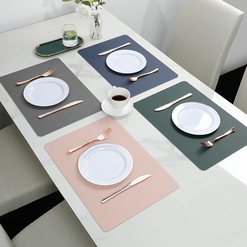 New Household Rectangular Leather Mat