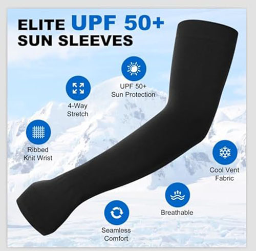 Unisex Cooling Ice Silk Sun Sleeves - UV Protection Thin Arm Guards For Outdoor Cycling, Breathable & Quick-Dry, One Size Fits Most, Elegant Gift Box