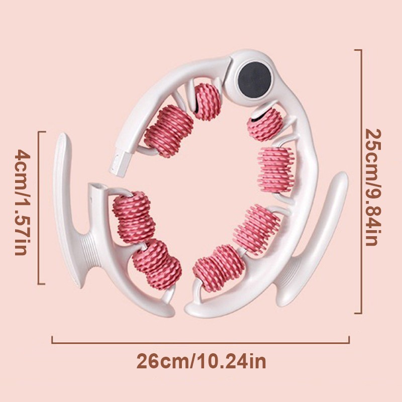 2-in-1 Wheel Massage Roller Detachable Anti-Cellulite Massage Roller