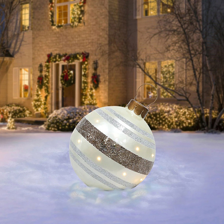 Christmas Ornament Ball Outdoor 60CM Inflatable Decorated Ball XMAS Tree decorat - Picture 20 of 20