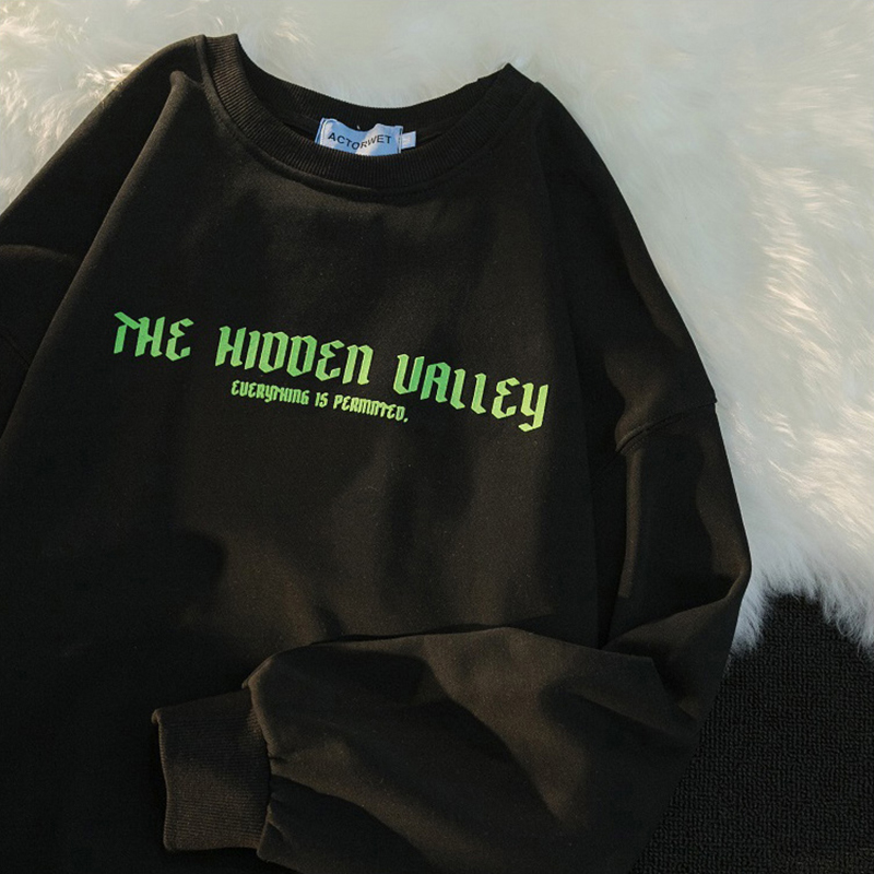 Loose And Lazy Style Bf Hong Kong Flavor Retro Chic Top