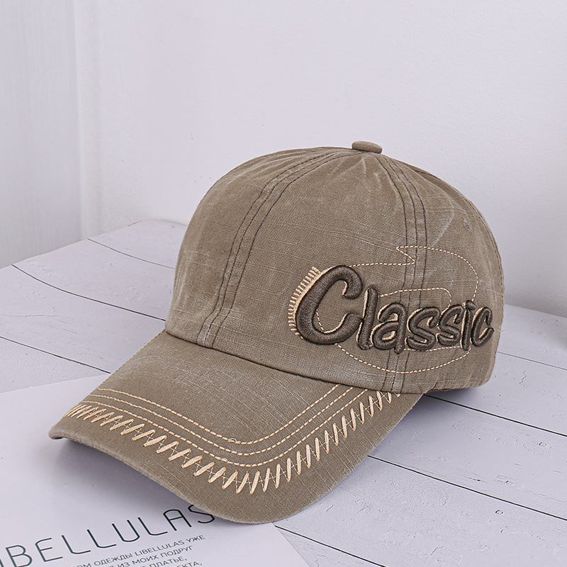 Outdoor Do Old Letters Three-dimensional Embroidery Baseball Hat