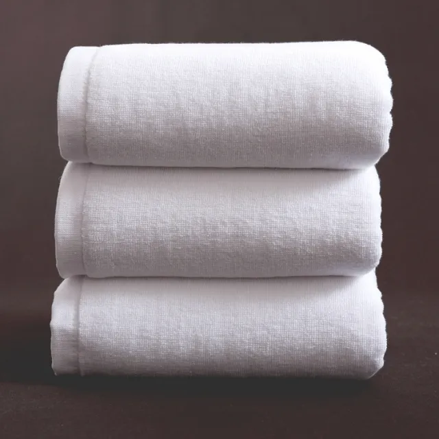 Bath Towel Cotton Adult Thickened And Increased Water absorbing White White - Shop at LoveMi